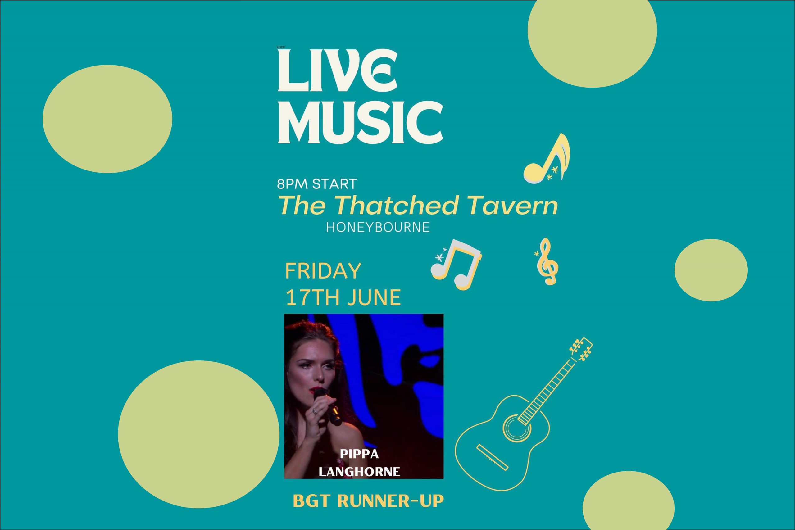 Pippa Langhorne at The Thatched Tavern Honeybourne