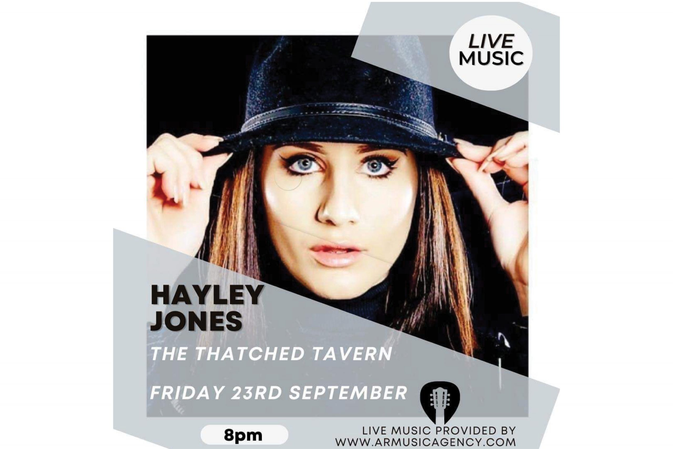 Live music by Hayley Jones at The Thatched Tavern Honeybourne – Friday 23rd September 8.00pm.